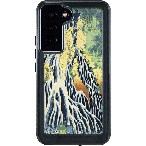 Kirifuri Falls in Kurokawa Mountain by Hokusai Galaxy S24 Plus Waterproof Case
