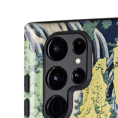Kirifuri Falls in Kurokawa Mountain by Hokusai Galaxy S25 Ultra Impact Case
