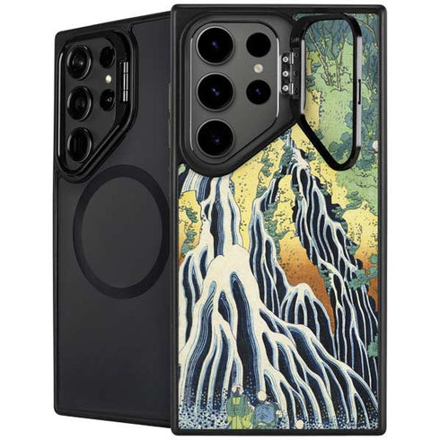 Kirifuri Falls in Kurokawa Mountain by Hokusai Galaxy Cases