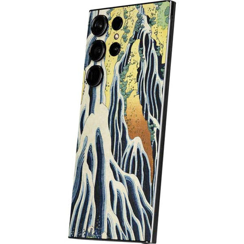 Kirifuri Falls in Kurokawa Mountain by Hokusai Galaxy S24 Ultra Skin