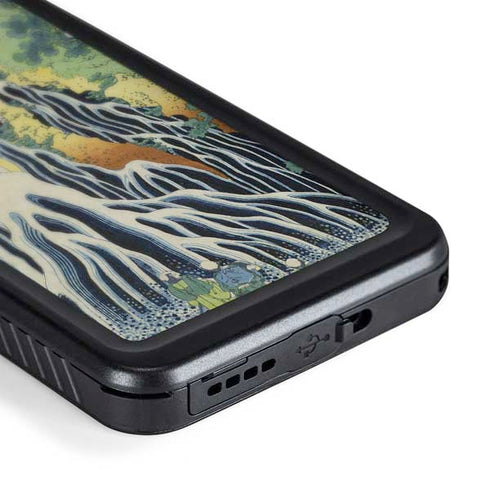 Kirifuri Falls in Kurokawa Mountain by Hokusai Galaxy S24 Waterproof Case