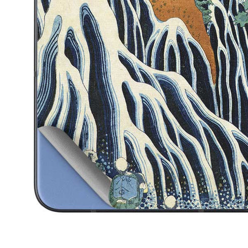 Kirifuri Falls in Kurokawa Mountain by Hokusai Galaxy Z Fold5 5G Skin