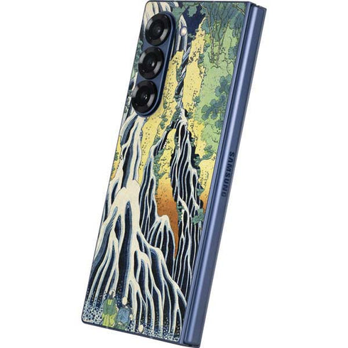 Kirifuri Falls in Kurokawa Mountain by Hokusai Galaxy Z Fold6 Skin