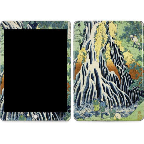 Kirifuri Falls in Kurokawa Mountain by Hokusai Apple iPad Skin