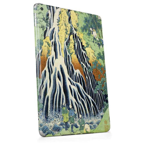Kirifuri Falls in Kurokawa Mountain by Hokusai Apple iPad Skin