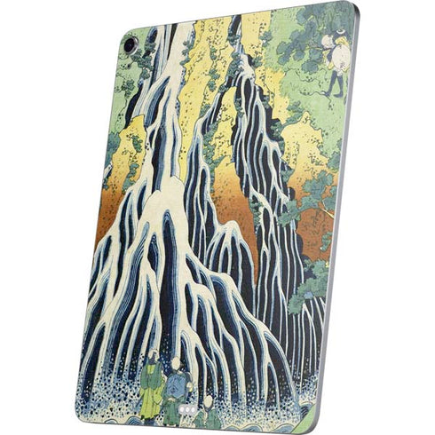 Kirifuri Falls in Kurokawa Mountain by Hokusai Apple iPad Air Skin