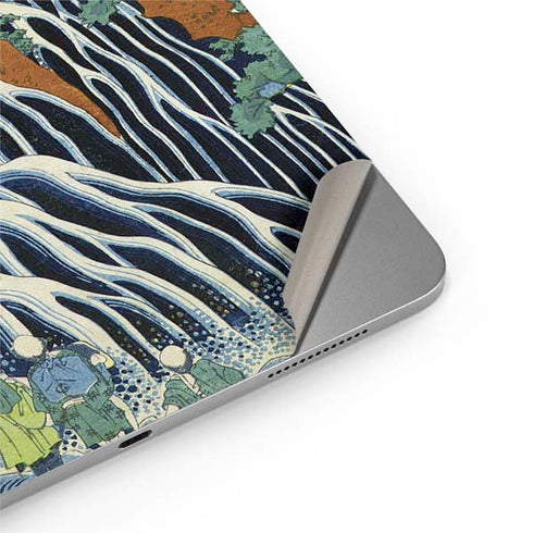 Kirifuri Falls in Kurokawa Mountain by Hokusai Apple iPad Air Skin