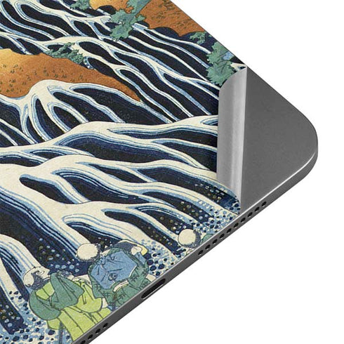 Kirifuri Falls in Kurokawa Mountain by Hokusai Apple iPad Mini Skin