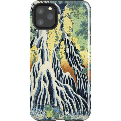 Kirifuri Falls in Kurokawa Mountain by Hokusai iPhone Cases