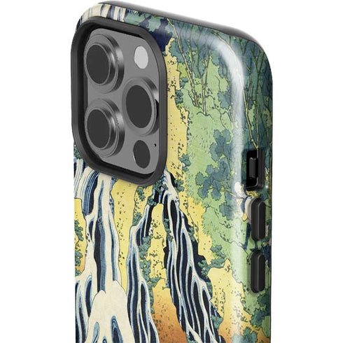 Kirifuri Falls in Kurokawa Mountain by Hokusai iPhone 15 Pro Impact Case