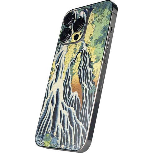 Kirifuri Falls in Kurokawa Mountain by Hokusai iPhone 15 Pro Max Skin