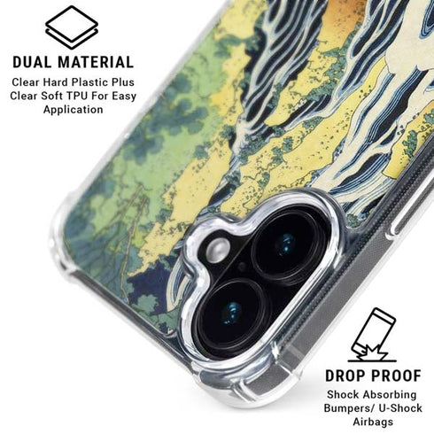 Kirifuri Falls in Kurokawa Mountain by Hokusai iPhone 16 MagSafe Case