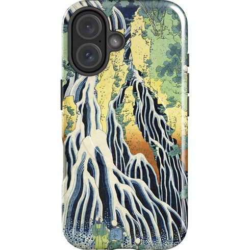 Kirifuri Falls in Kurokawa Mountain by Hokusai iPhone 16 Plus Magsafe Impact Case