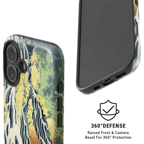 Kirifuri Falls in Kurokawa Mountain by Hokusai iPhone 16 Plus Magsafe Impact Case