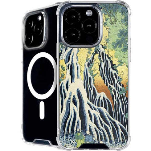 Kirifuri Falls in Kurokawa Mountain by Hokusai iPhone 16 Pro MagSafe Case