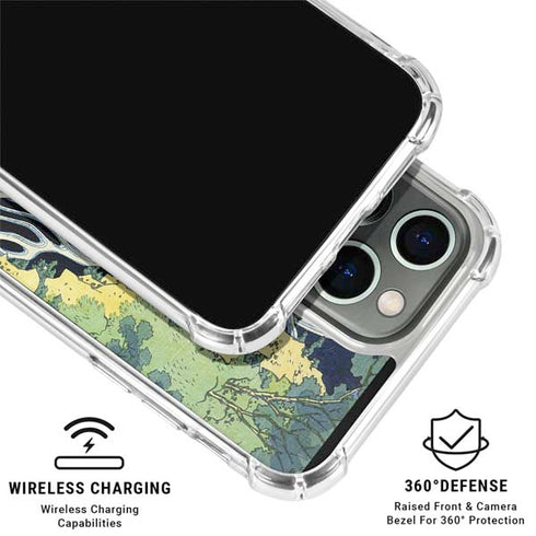 Kirifuri Falls in Kurokawa Mountain by Hokusai iPhone 16 Pro Max Clear Case