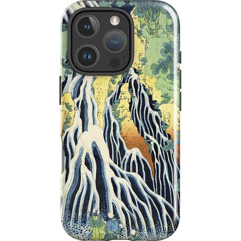 Kirifuri Falls in Kurokawa Mountain by Hokusai iPhone 16 Pro Max Magsafe Impact Case