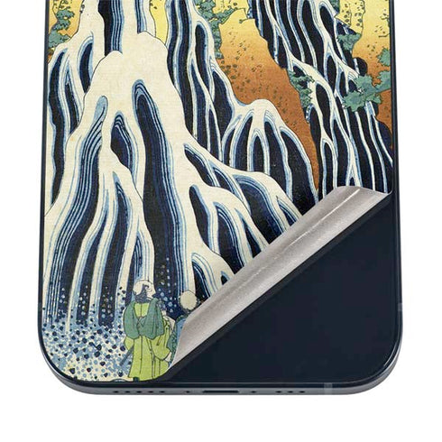 Kirifuri Falls in Kurokawa Mountain by Hokusai iPhone 16 Skin