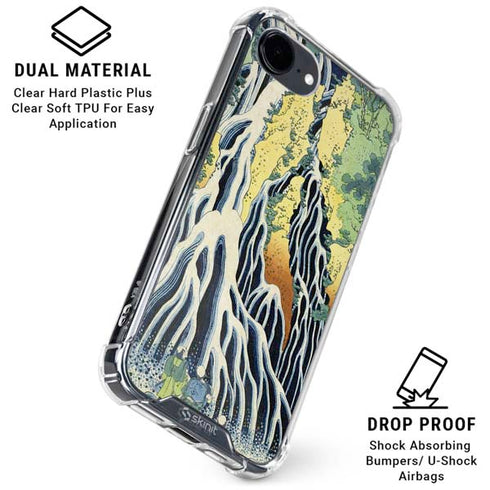 Kirifuri Falls in Kurokawa Mountain by Hokusai iPhone 16e Clear Case