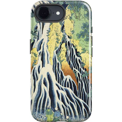 Kirifuri Falls in Kurokawa Mountain by Hokusai iPhone 16e Impact Case