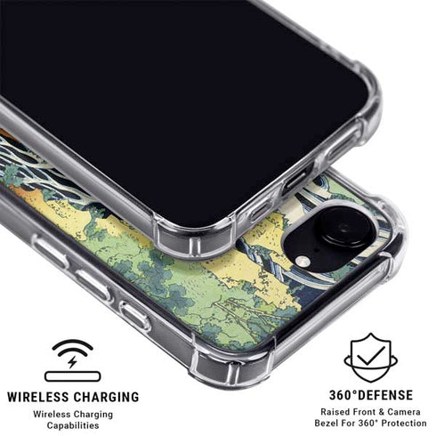 Kirifuri Falls in Kurokawa Mountain by Hokusai iPhone 16e MagSafe Case