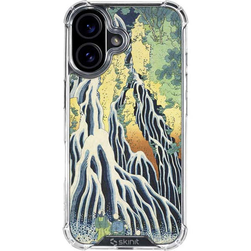 Kirifuri Falls in Kurokawa Mountain by Hokusai iPhone 17 Clear Case