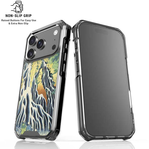 Kirifuri Falls in Kurokawa Mountain by Hokusai iPhone 18 Pro Clear Case