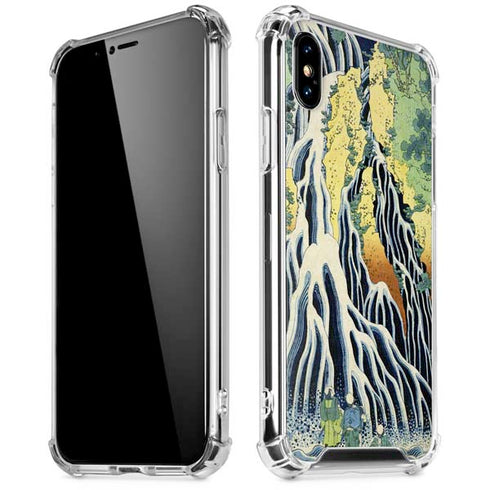 Kirifuri Falls in Kurokawa Mountain by Hokusai iPhone X/XS Clear Case