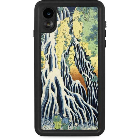 Kirifuri Falls in Kurokawa Mountain by Hokusai iPhone Cases