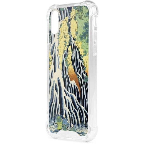 Kirifuri Falls in Kurokawa Mountain by Hokusai iPhone XS Clear Case
