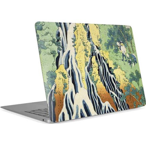 Kirifuri Falls in Kurokawa Mountain by Hokusai Apple MacBook Air Skin