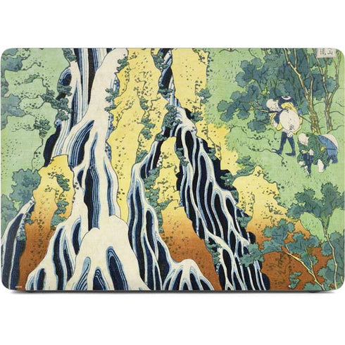 Kirifuri Falls in Kurokawa Mountain by Hokusai Apple MacBook Air Skin