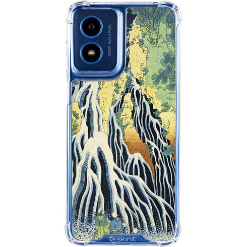 Kirifuri Falls in Kurokawa Mountain by Hokusai Moto G 5G (2024) Clear Case