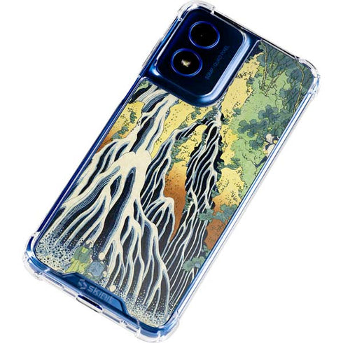 Kirifuri Falls in Kurokawa Mountain by Hokusai Moto G Play 4G (2024) Clear Case