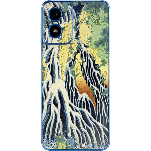 Kirifuri Falls in Kurokawa Mountain by Hokusai Moto G Play 4G (2024) Skin