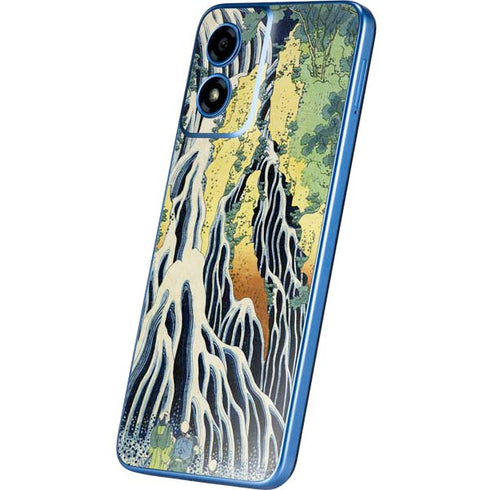 Kirifuri Falls in Kurokawa Mountain by Hokusai Moto G Play 4G (2024) Skin
