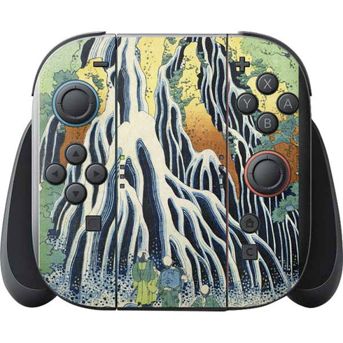 Kirifuri Falls in Kurokawa Mountain by Hokusai Nintendo Switch 2 (2025) with Joy-Con Skin