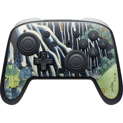 Kirifuri Falls in Kurokawa Mountain by Hokusai Nintendo Skins