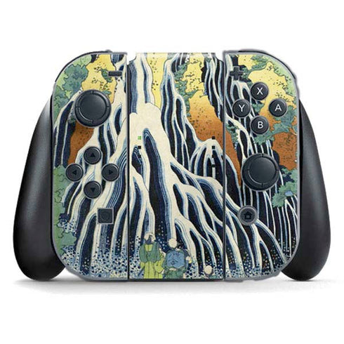 Kirifuri Falls in Kurokawa Mountain by Hokusai Nintendo Skins