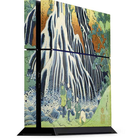 Kirifuri Falls in Kurokawa Mountain by Hokusai PlayStation PS4 Skins