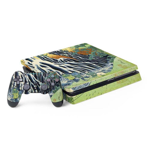 Kirifuri Falls in Kurokawa Mountain by Hokusai PlayStation PS4 Skins