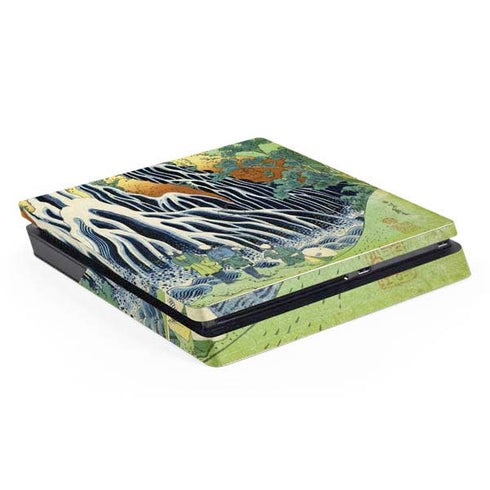 Kirifuri Falls in Kurokawa Mountain by Hokusai PlayStation PS4 Skins