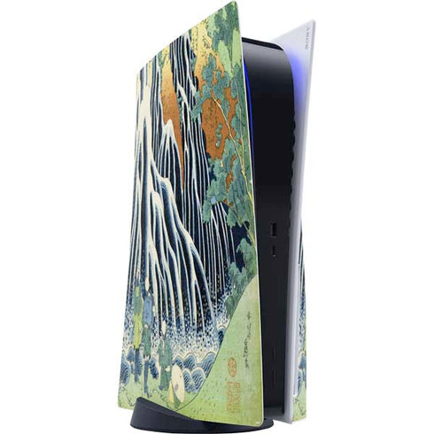 Kirifuri Falls in Kurokawa Mountain by Hokusai PlayStation PS5 Skins