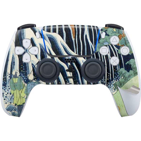 Kirifuri Falls in Kurokawa Mountain by Hokusai PS5 Pro Disk Bundle Skin