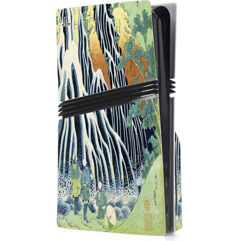 Kirifuri Falls in Kurokawa Mountain by Hokusai PlayStation PS5 Skins