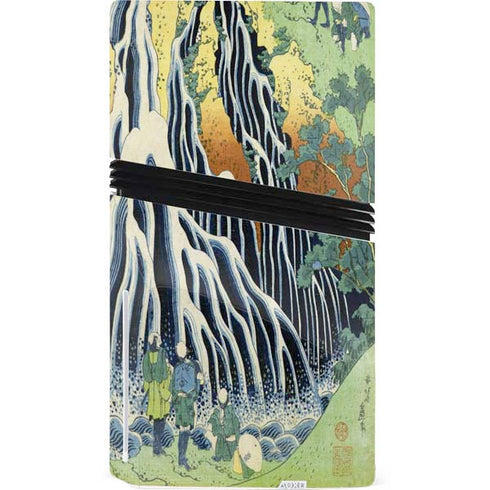 Kirifuri Falls in Kurokawa Mountain by Hokusai PS5 Pro Disk Console Skin