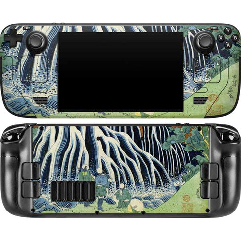 Kirifuri Falls in Kurokawa Mountain by Hokusai Steam Deck Handheld Gaming Computer OLED Skin