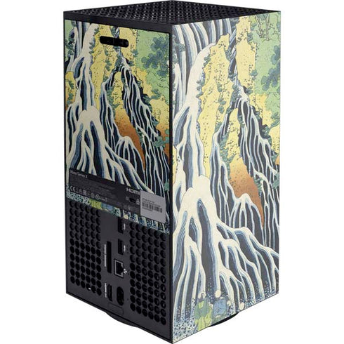 Kirifuri Falls in Kurokawa Mountain by Hokusai XBox Series X Digital Edition Console Skin