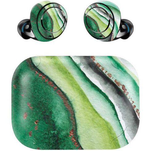 Kiwi Watercolor Geode Amazon Echo Buds Skin