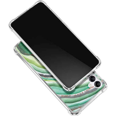 Kiwi Watercolor Geode Gabb Phone 4 Clear Case